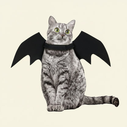 Dog Bat Wings, Halloween Dog Bat Costume Pet Cosplay for Dogs and Cats (Black, Small)