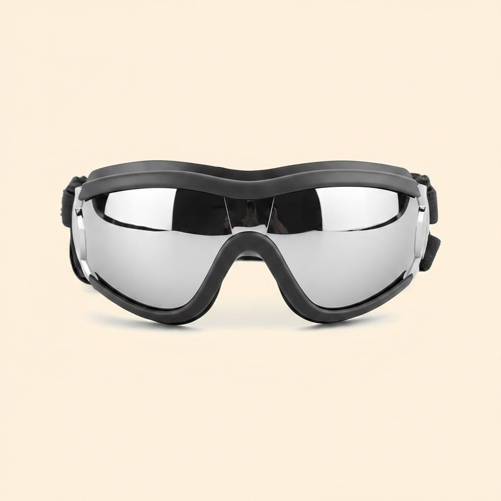Dog Goggles Large Breed, Large Dog Sunglasses Eye Protection for Dogs Windproof Goggles for Medium Large Dog Riding Biking Driving, Black