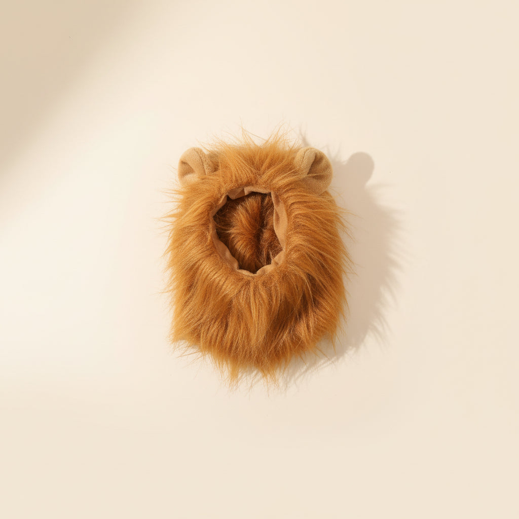 Cute Pet Dog Cosplay Clothes Lion Mane for Dog Costumes Realistic Lion Wig for Medium to Large Dogs with Ear Pet Accessories