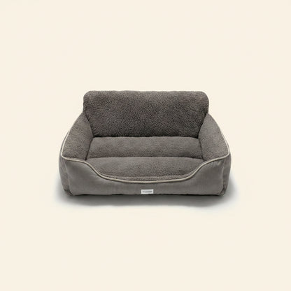 Rectangle Dog Bed Dog Beds for Small Dog Medium Dog Large Dog Washable Sleep Warm Dog Bed with Anti-Slip Bottom (Medium, Grey)