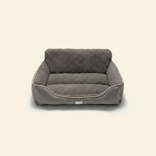 Rectangle Dog Bed Dog Beds for Small Dog Medium Dog Large Dog Washable Sleep Warm Dog Bed with Anti-Slip Bottom (Medium, Grey)