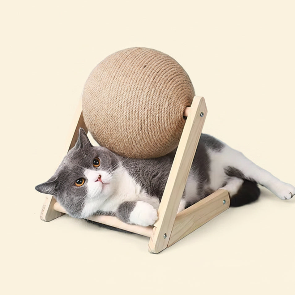 Cat Scratching Ball Toy Kitten Sisal Rope Ball Board Grinding Paws Toys Cats Scratcher Wear-Resistant Pet Furniture Supplies