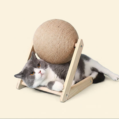 Cat Scratching Ball Toy Kitten Sisal Rope Ball Board Grinding Paws Toys Cats Scratcher Wear-Resistant Pet Furniture Supplies