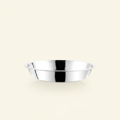Stainless Steel Shallow Cat Food Bowl 6.5 Inch, Small Whisker Fatigue Cat Food Dish 15.2 Fl.Oz, Replacement Basic Kitten Bowls Bulk for Elevated Stand, Dishwasher Safe (Set of 4)
