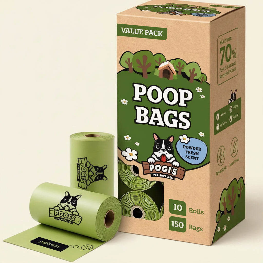 Pogi’S Dog Poop Bags – Leak-Proof & Extra Thick Pet Waste Bags (Fresh Scent, 10 Rolls, 150-Count)