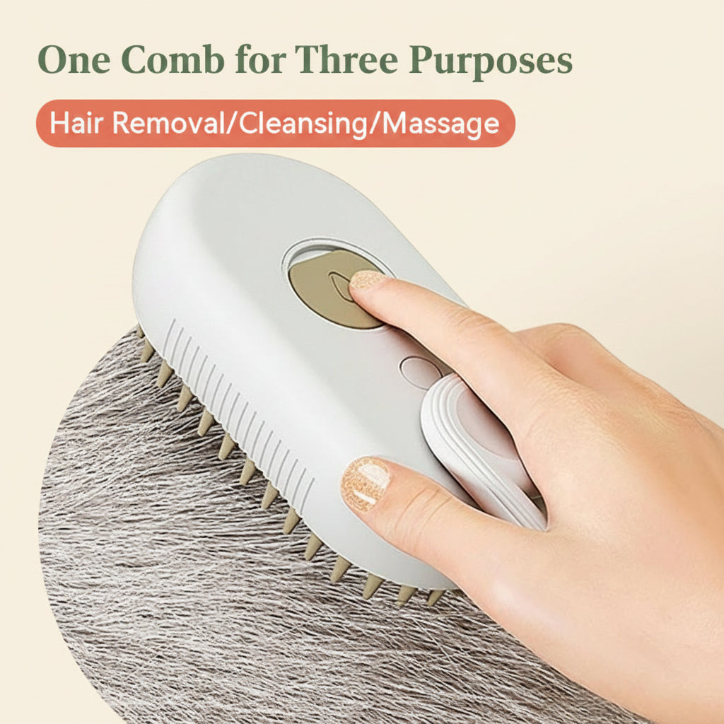 Cat Steam Brush Steamy Dog Brush 3 in 1 Electric Spray Cat Hair Brushes for Massage Pet Grooming Comb Hair Removal Combs Pet Products
