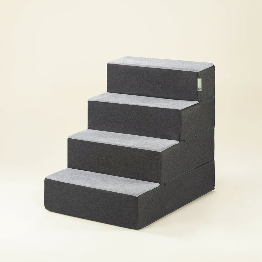 Zinus 4 Step Easy Pet Stairs/Pet Ramp/Pet Ladder/Grey, X-Large