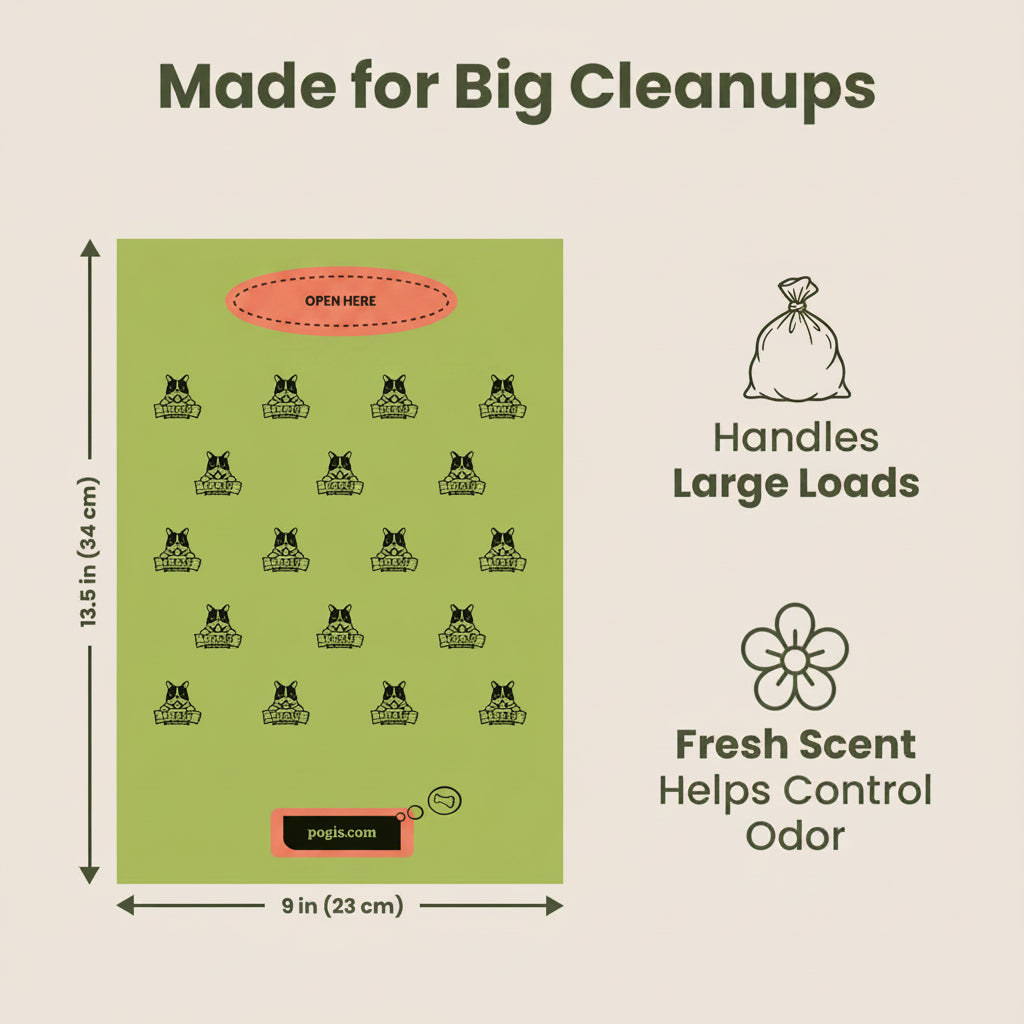 Pogi’S Dog Poop Bags – Leak-Proof & Extra Thick Pet Waste Bags (Fresh Scent, 10 Rolls, 150-Count)