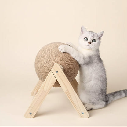 Cat Scratching Ball Toy Kitten Sisal Rope Ball Board Grinding Paws Toys Cats Scratcher Wear-Resistant Pet Furniture Supplies