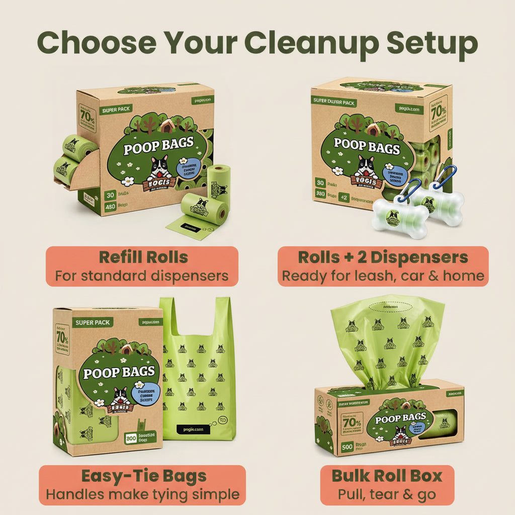 Pogi’S Dog Poop Bags – Leak-Proof & Extra Thick Pet Waste Bags (Fresh Scent, 10 Rolls, 150-Count)
